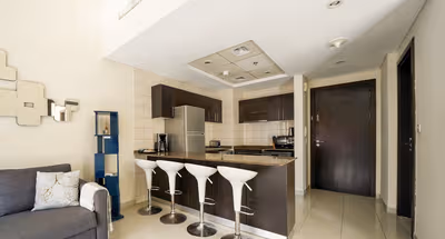 Contemporary One Bedroom with Full Marina View