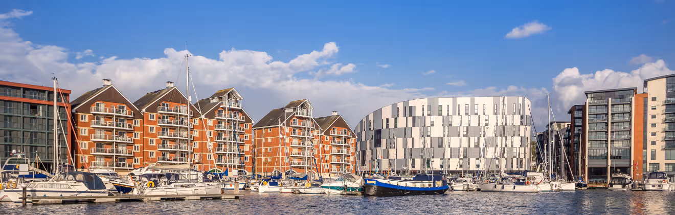 Serviced Apartments and Office near Ipswich waterfront.