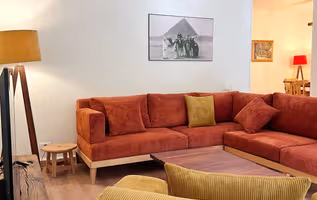 Premium 2BR in Maadi | WiFi, Desk & Backyard