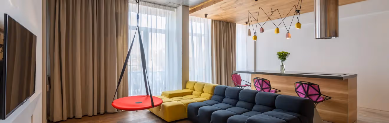 Furnished apartments in South End with stylish interiors and comfortable living spaces