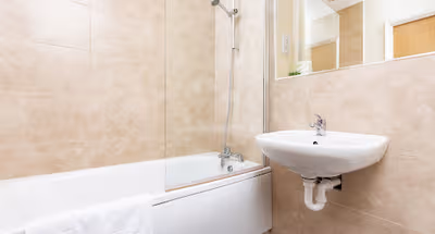 Bathroom at Golden Heights Apartments
