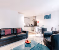 living space at Epsom apartment