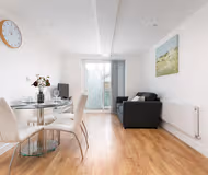 Bright living space at Tower Point Apartments in Enfield