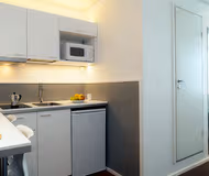 Kitchenette at Forenom Aparthotel Helsinki Kamppi