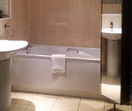 Bathroom at Theatre District Apartment in Milton Keynes