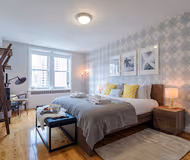 Single bed bedroom at West 18th Street Chelsea Furnished Apartment