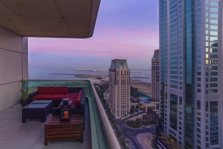 Balcony at Al Mamsha Street Serviced Apartments, Dubai Marina