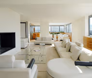 Bright living area at Rue Auguste Bartholdi Serviced Apartment, Palais-Bourbon