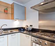 Kitchen at Docklands apartment