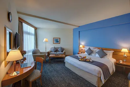 Bedroom at Port Saeed Serviced Apartments, Deira