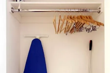 Walk-in closet at Hanover Square Serviced Apartments