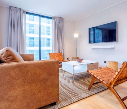 Living area at Malaga Plus