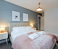 Luxury bedroom at Abbey Street