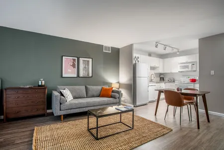 Bright living area at N Dewitt Pl Serviced Apartment #705 Serviced Apartment, Gold Coast