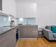 Fully equipped kitchen at Heathrow Central Apartments by MySquare