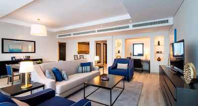 Living room at Diplomatic Street Serviced Apartments