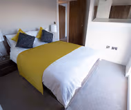 King sized bedroom at Greengate Serviced Apartment