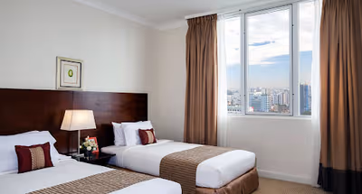 Simplistic living area in Somerset Chancellor Court Ho Chi Minh City