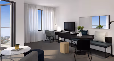 Stunning living area in Quest New Quay