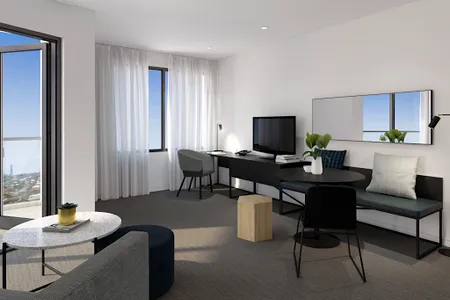 Stunning living area in Quest New Quay