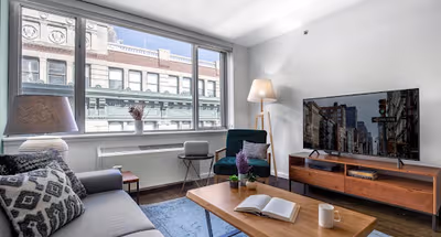 Living room at West 21st Street Furnished Apartment, Chelsea