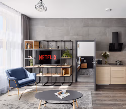 Gym | Fancy apartment with air conditioning in CORU House