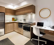 Full kitchen at Quest Mounts Bay Road