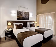 Bright living area at Newcastle West Apartment