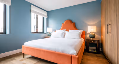 Superior bedroom in Stadionplein Serviced Apartment