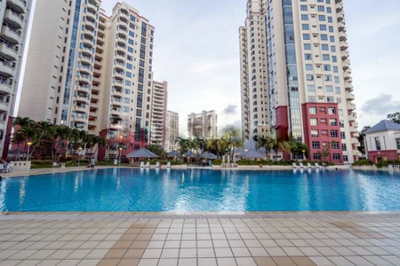 Pool side at Meyer Road Apartments, East Coast