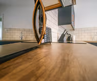 Impeccable kitchen in Lake View Superior Apartment