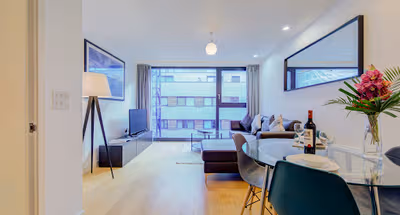 Living area - 1 bed apartment