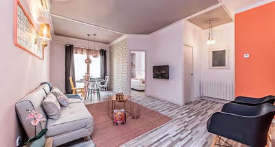 Living area at Sant Gervasi