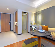 Simplistic living area in Citadines Sukhumvit 11 Bangkok