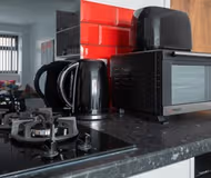 Equipped Kitchen at Leicester Apartments