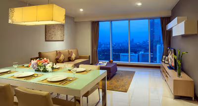 Stunning living area in Citadines Rasuna Jakarta
