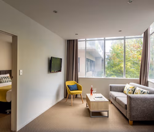 living space at Quest on Hobson