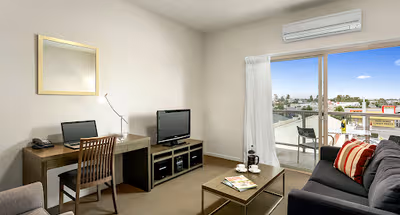 Spacious living area at Quest Shepparton