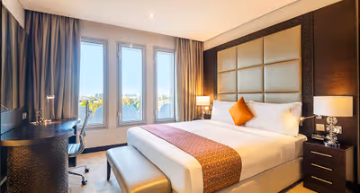 Bedroom at Al Mawaleh Serviced Apartment