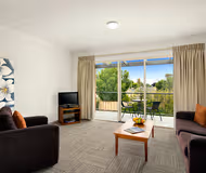 Simplistic living area in Quest Bendigo