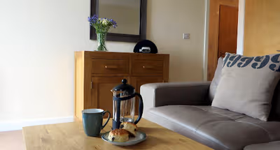 Living area at Warren Close