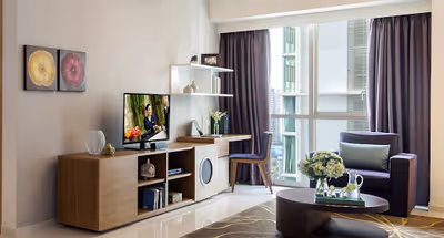 Simplistic living area in Somerset Vista Ho Chi Minh City