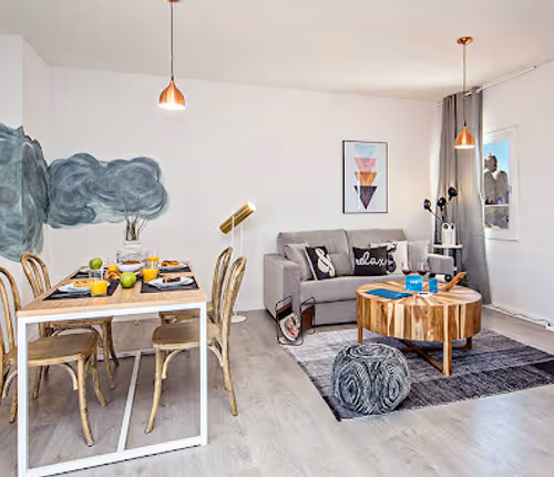 Living room at Pedrera Atic