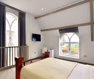 Luxury bedroom at Pemberton Gardens Apartments near Archway
