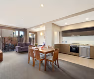 Simplistic living area in Quest Portland