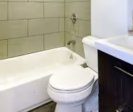 Main bathroom at Bedford-Stuyvesant Brooklyn Furnished Apartment