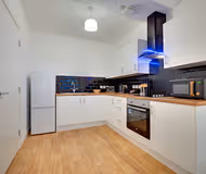 Fully equipped kitchen at Charlton's Bonds, Waterloo Street City Centre Apartment