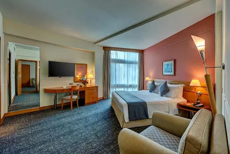 Luxury bedroom at Port Saeed Serviced Apartments, Deira