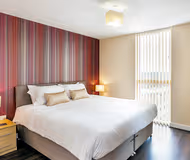 Luxury bedroom at Vizion Apartments in MK