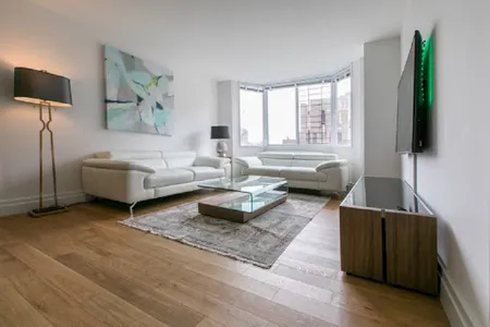 Living area at Sutton Place Apartment